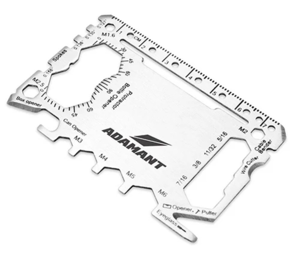 Adamant - 25-in-1 SteelLite Compact Multi-Tool Card