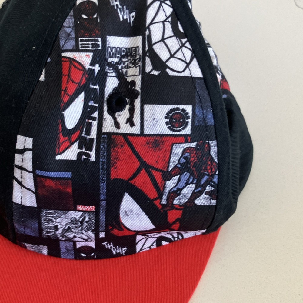 Marvel Spider-Man 60th Anniversary Hat Ashley Eckstein Black Red Adjustable