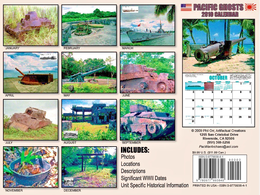 Pacific Ghosts 2009 Calendar with 2026 Dates