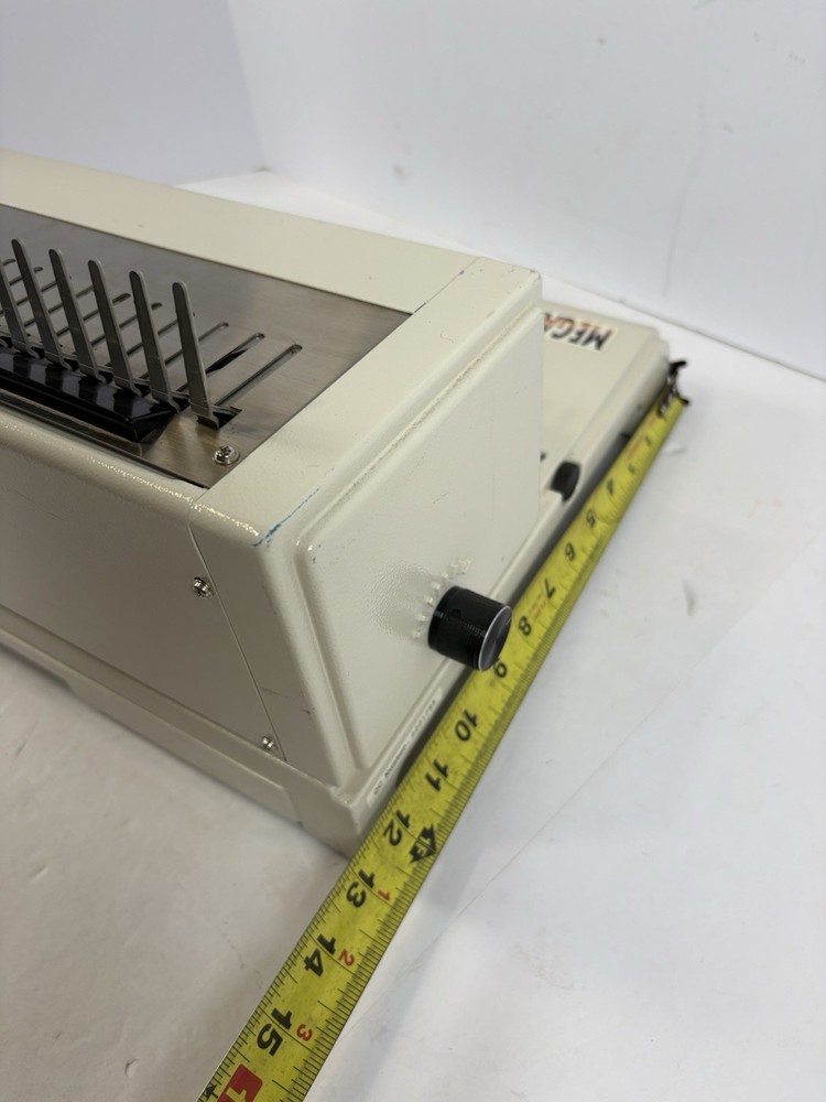 Megabind-1 Manual Comb Binding Machine Paper Punch Binder Office Untested