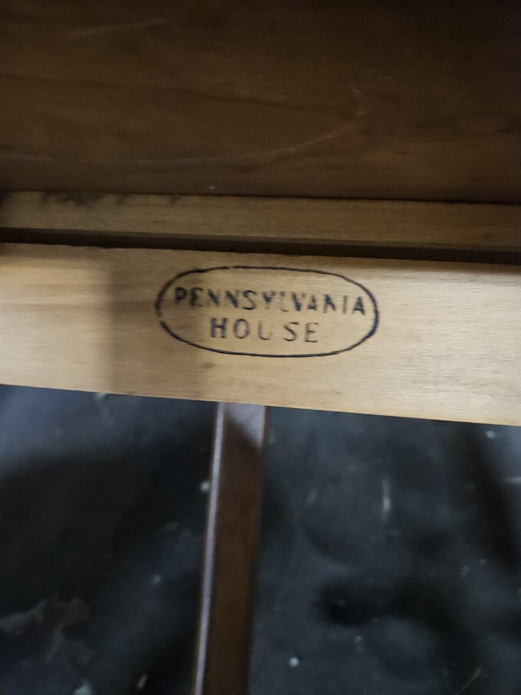 Vintage Pennsylvania House Drop Leaf End Table Solid Cherry Oval