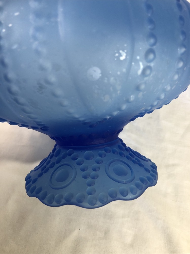 Large Blue Decanter 14" Tall