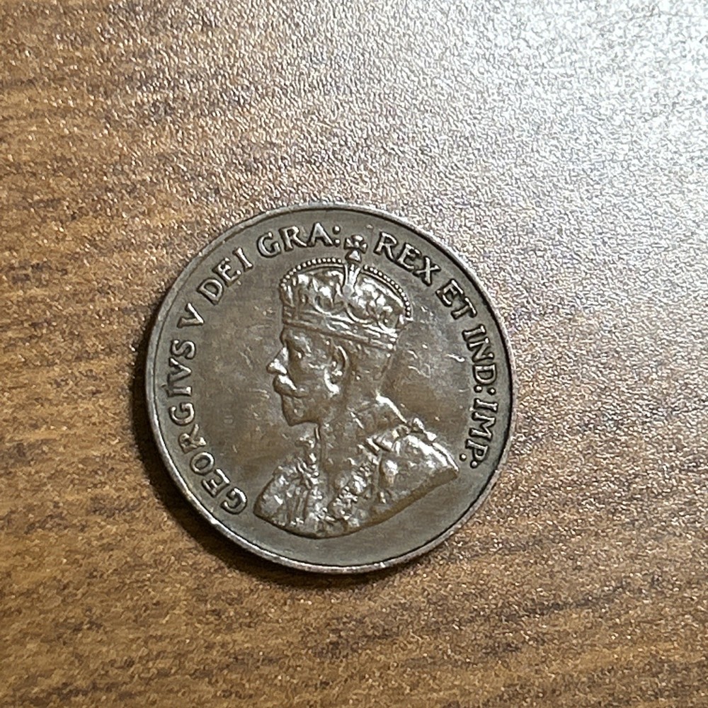 1922 Canada Small Cent George V XF Brown