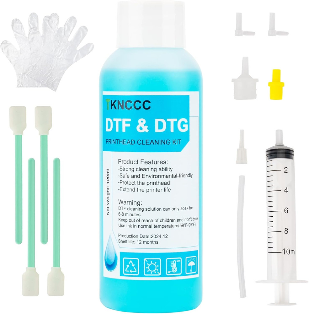 Powerful Printhead Cleaning Kit for All DTF DTG Printer DTF Cleaning Solution