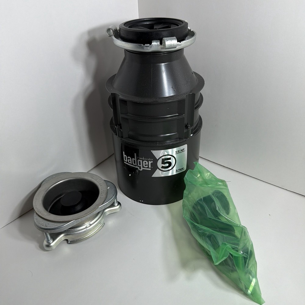 InSinkErator Badger 5 Garbage Disposal, Standard Series 1/2 HP Continuous Feed