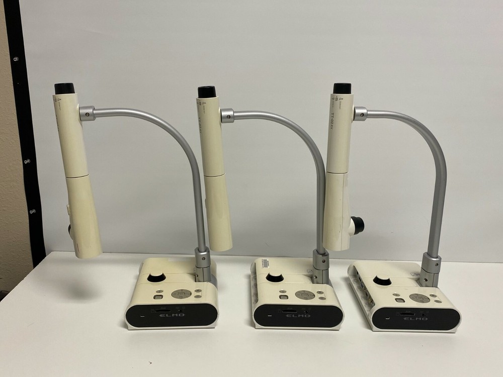 Lot 2: Lot of 3 ElmoTT-02RX Interactive Document Camera