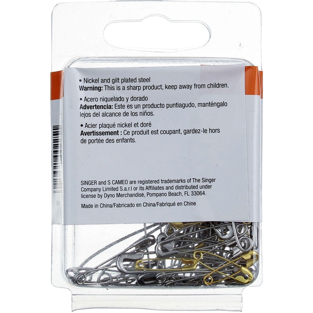 Singer Assorted Assorted Safety Pins, 50 Ct