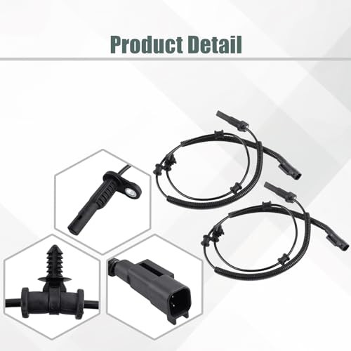 Front & Rear ABS Wheel Speed Sensor Compatible with Ram 1500 2013-2018, Ram