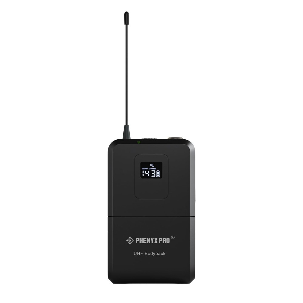Phenyx Pro Wireless Bodypack Transmitter, UHF Bodypack Microphone for PTU-71/...