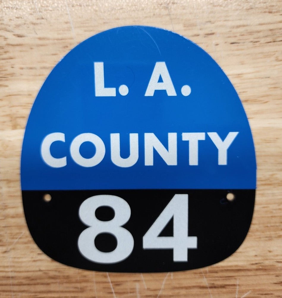 LA COUNTY 84 FIRE HELMET SHIELD