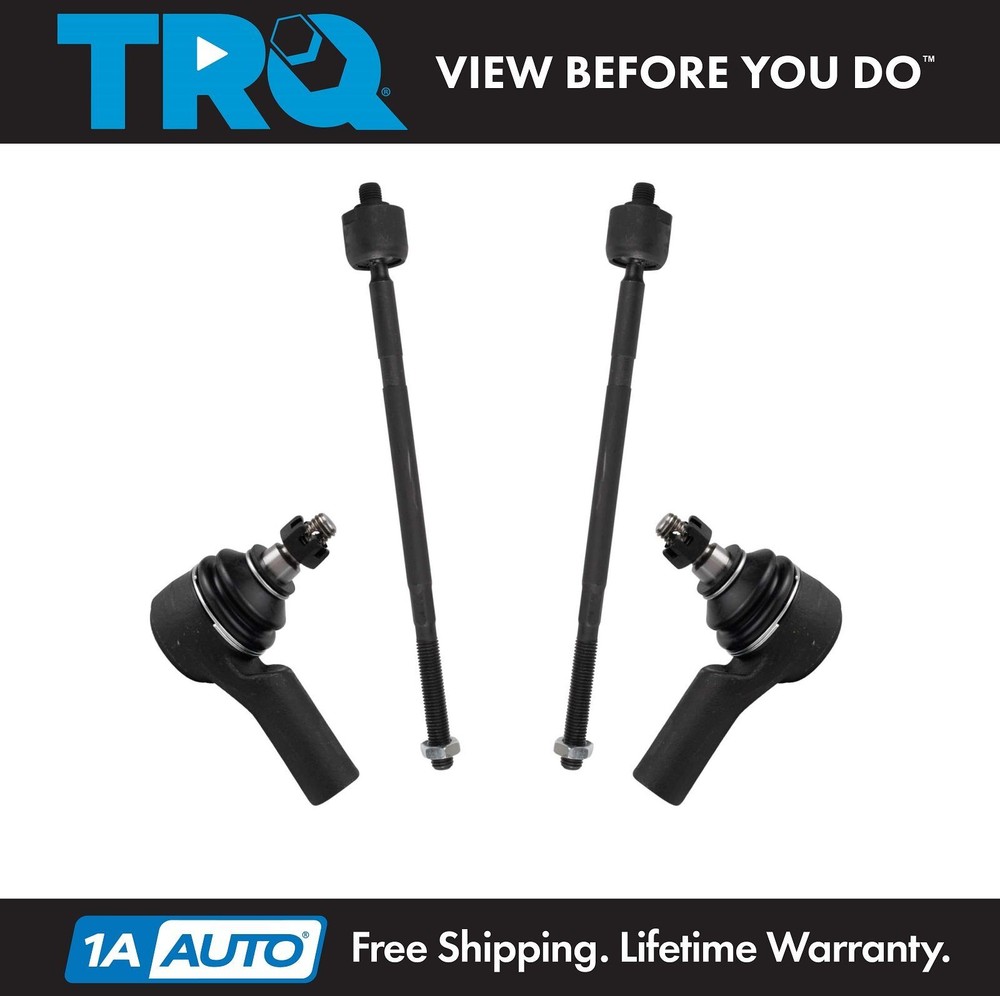 TRQ Front Inner Outer Tie Rod End Steering Kit 4pc Set for 10-13 Transit Connect