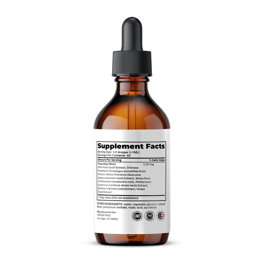 Visium Max Liquid Drops, Extra Strength VisiumMax, All Natural Formula (5 pack)