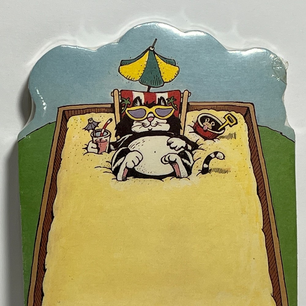 Gary Patterson Cool Cats Summer Sandbox Notepad 1989