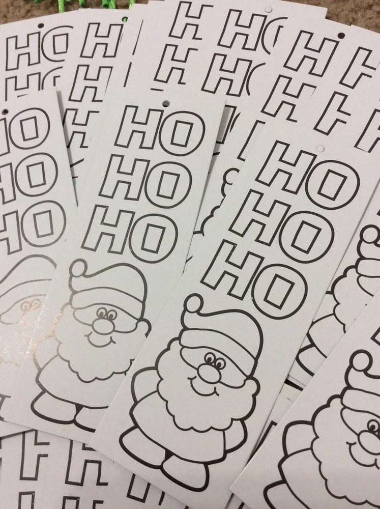 29 Color Your Own Christmas Bookmarks