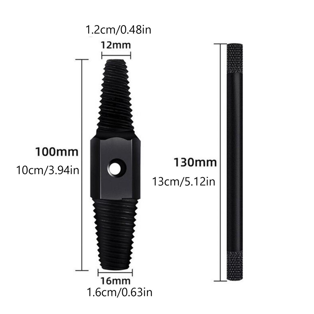 Carbon Steel 1/2 3/4" Multi-functional Extractor&Crowbar Drill Bits Double Head