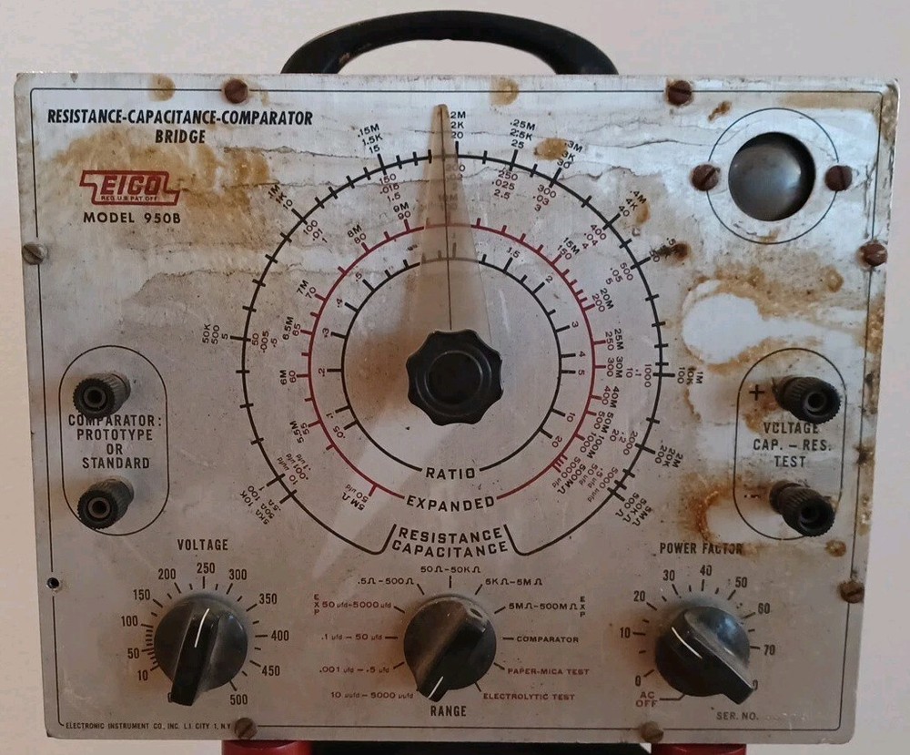 VINTAGE EICO Resistance Capacitance Comparator Bridge Model 950B