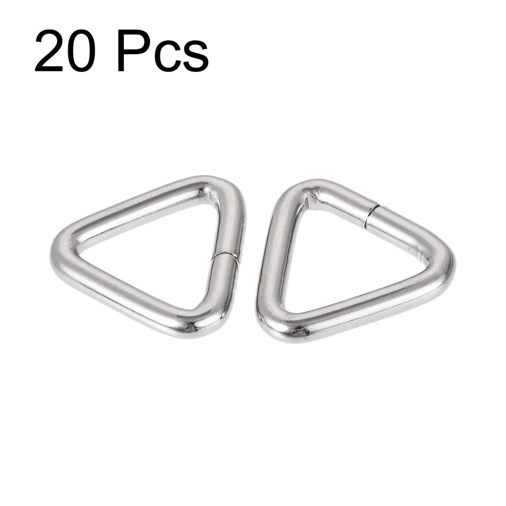 Triangle Ring Buckle 0.79" (20mm) Inner Hardware Width 20pcs