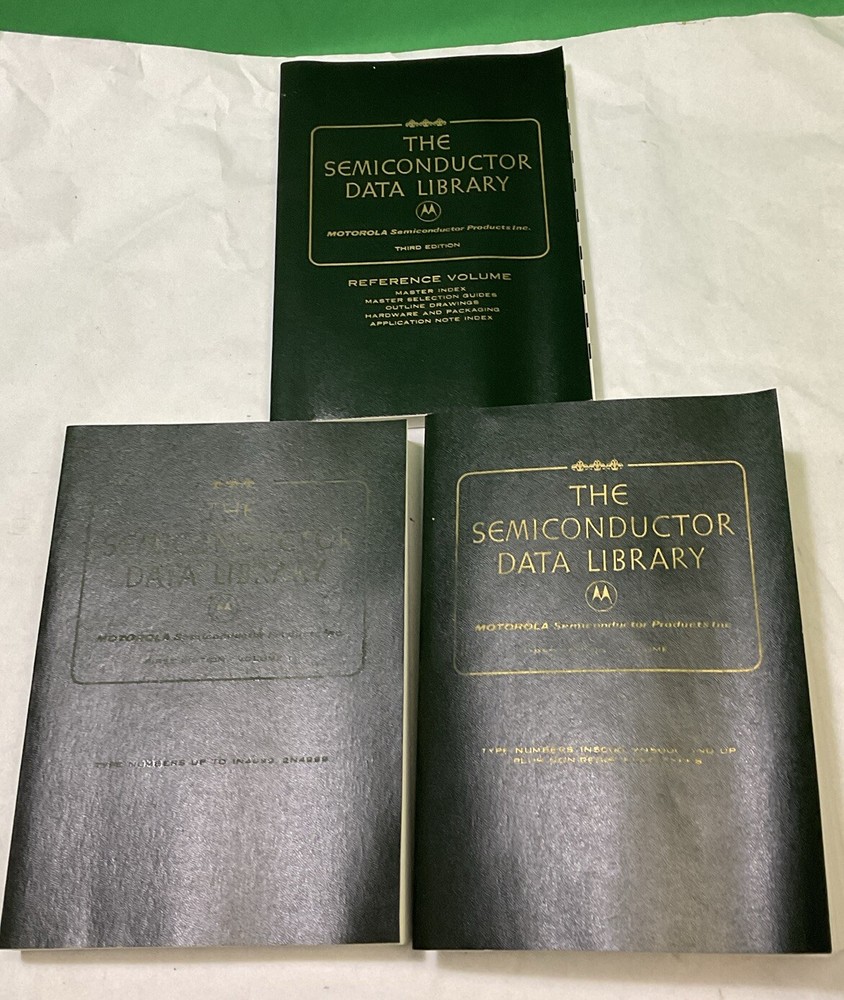 VTG 1972 First EditionThe Semiconductor Data Library Volume 1 ,2 & Third Edition