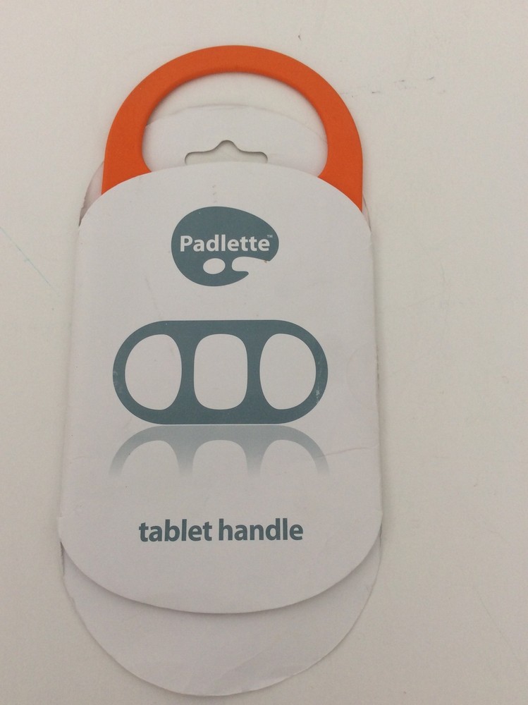 Orange Silicone Mid-Size Padlette Tablet Handle Holder