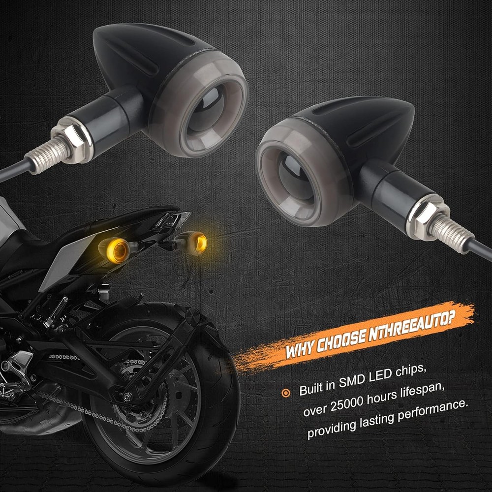 Sequential Turn Signals Light LED Switchback Flowing Motorcycle Blinkers
