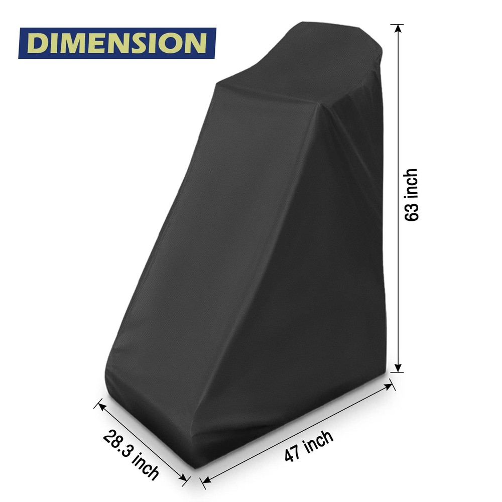 Guisong Inversion Table Cover with Zipper, For most inversion table, Black