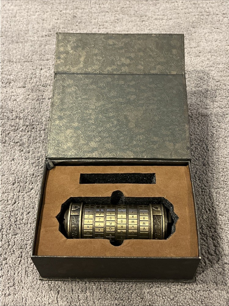 Da Vinci Code Mini cylinder puzzle Cryptex Valentines Day Romantic Birthday
