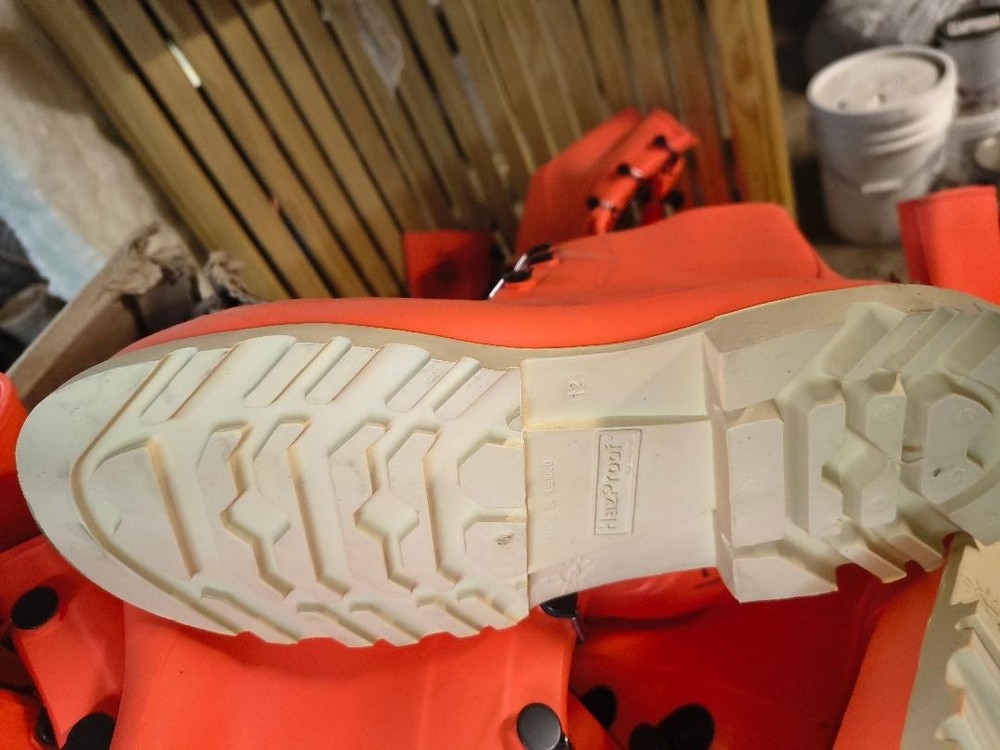Tingley Hazproof Boots, Steel Toe, Orange, Size 13