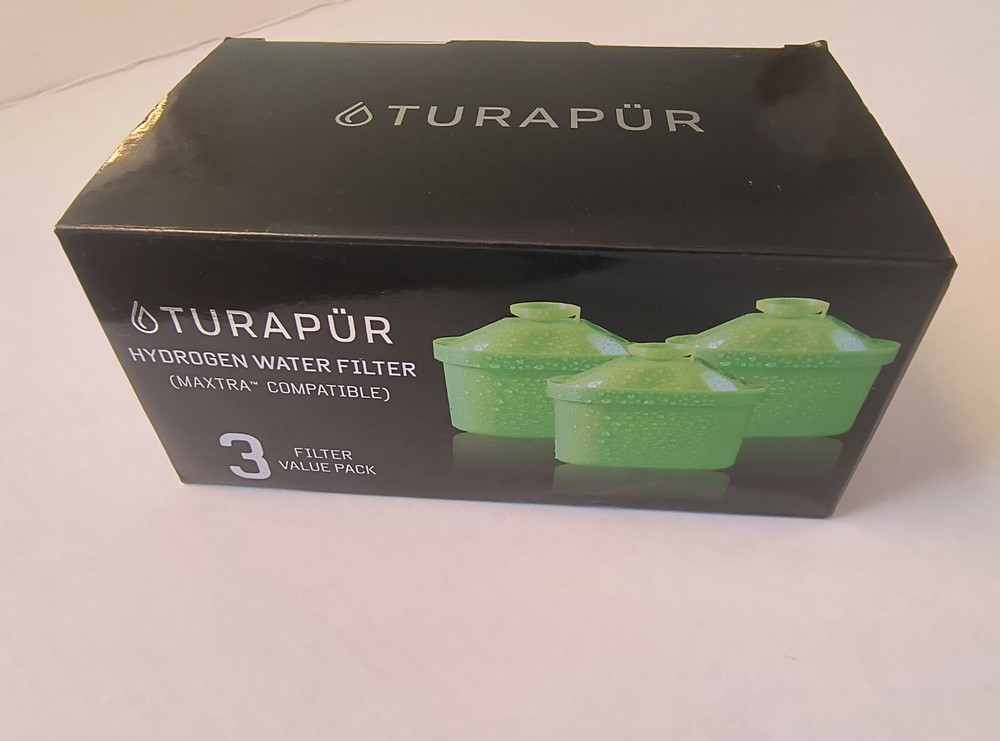 Turapur Hydrogen Water Pitcher Filters Maxtra Compatible 3 Filter Value Pack New