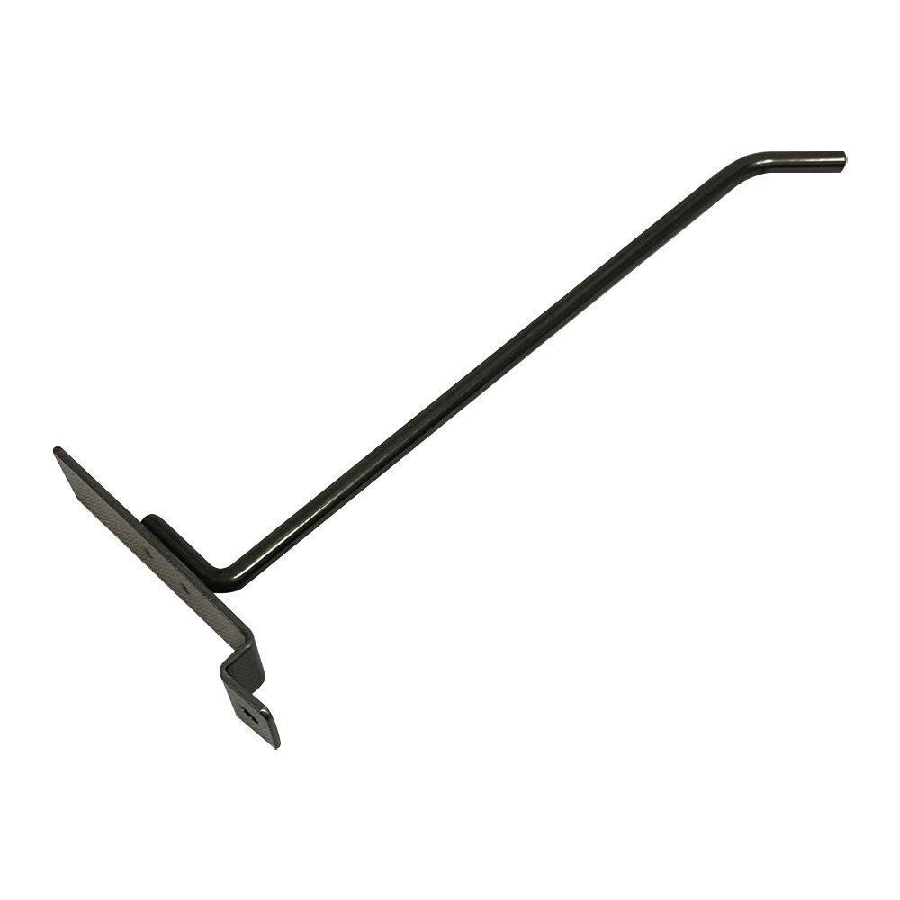 8" Raw Steel Slatwall Panel Hooks Display Hooks,Single Rod Hooks - Pack 2