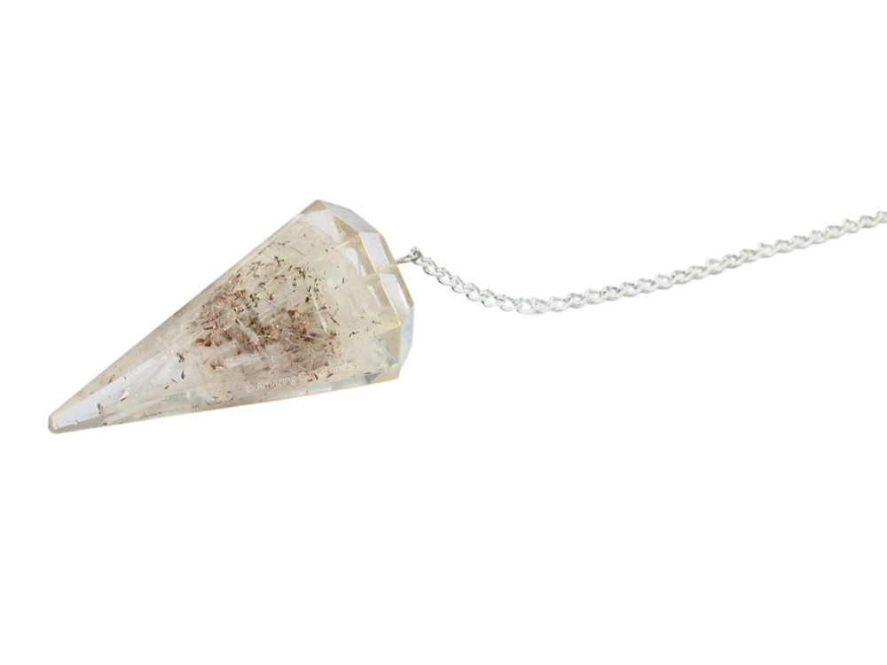Selenite Orgone Pendulum
