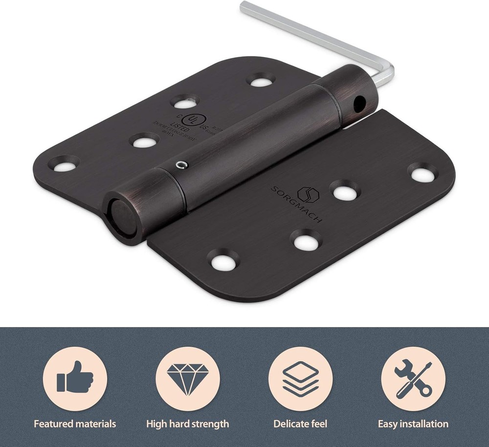 Self Closing Hinge Oil Rubbed Bronze Auto Close Hardware Hinge Outlet Adjustable