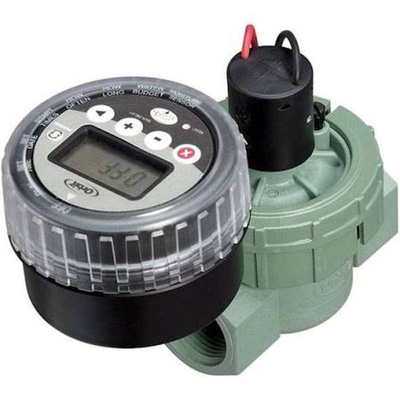 Orbit Multi-Color Digital Display Programmable 4-Zone Sprinkler Timer with 1 in.