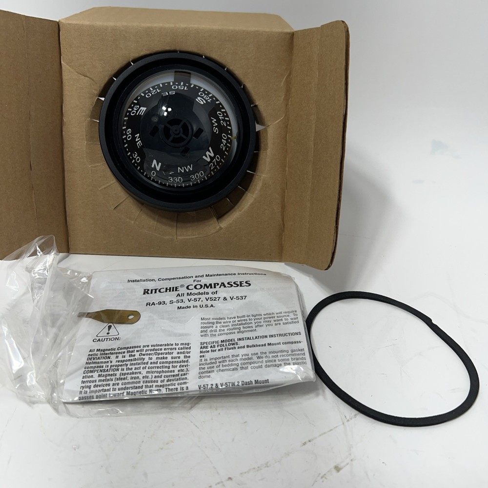 Ritchie Compass, Explorer Dash Mount, 3" hole, Black. V-57.2 574168