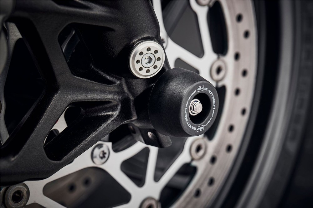 Evotech Front Spindle Bobbins - Triumph Trident 2021+