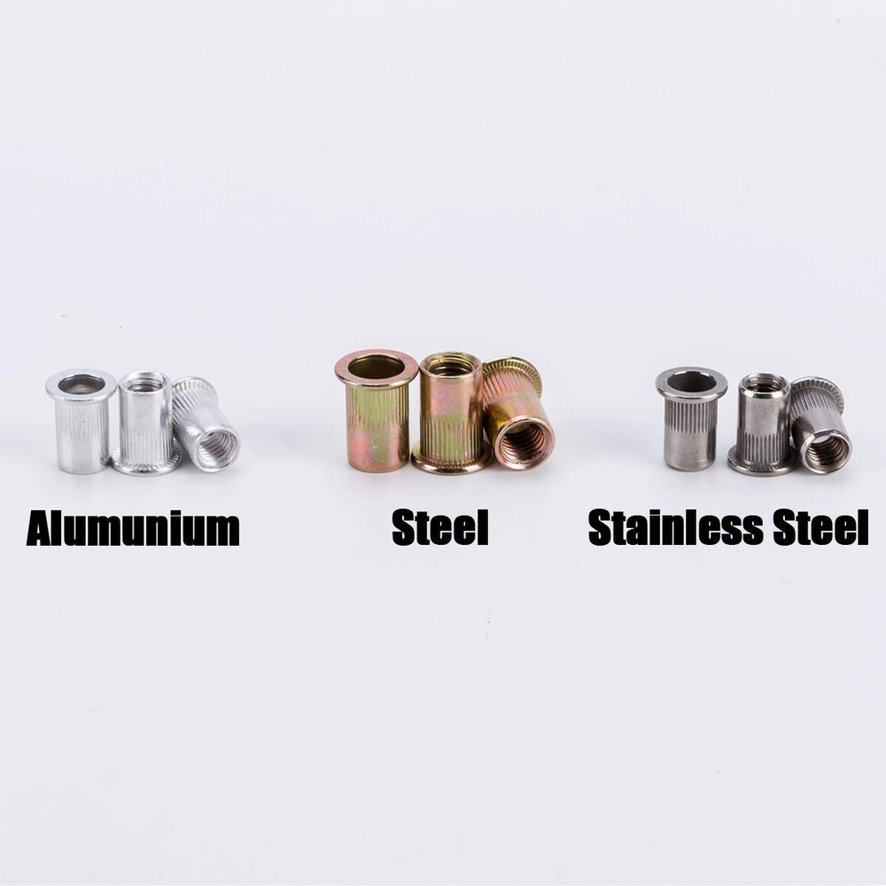 1510pc Rivet Nut Gun Kit Rivnut Setting Tools Nut Setter Tool Hand Blind Riveter