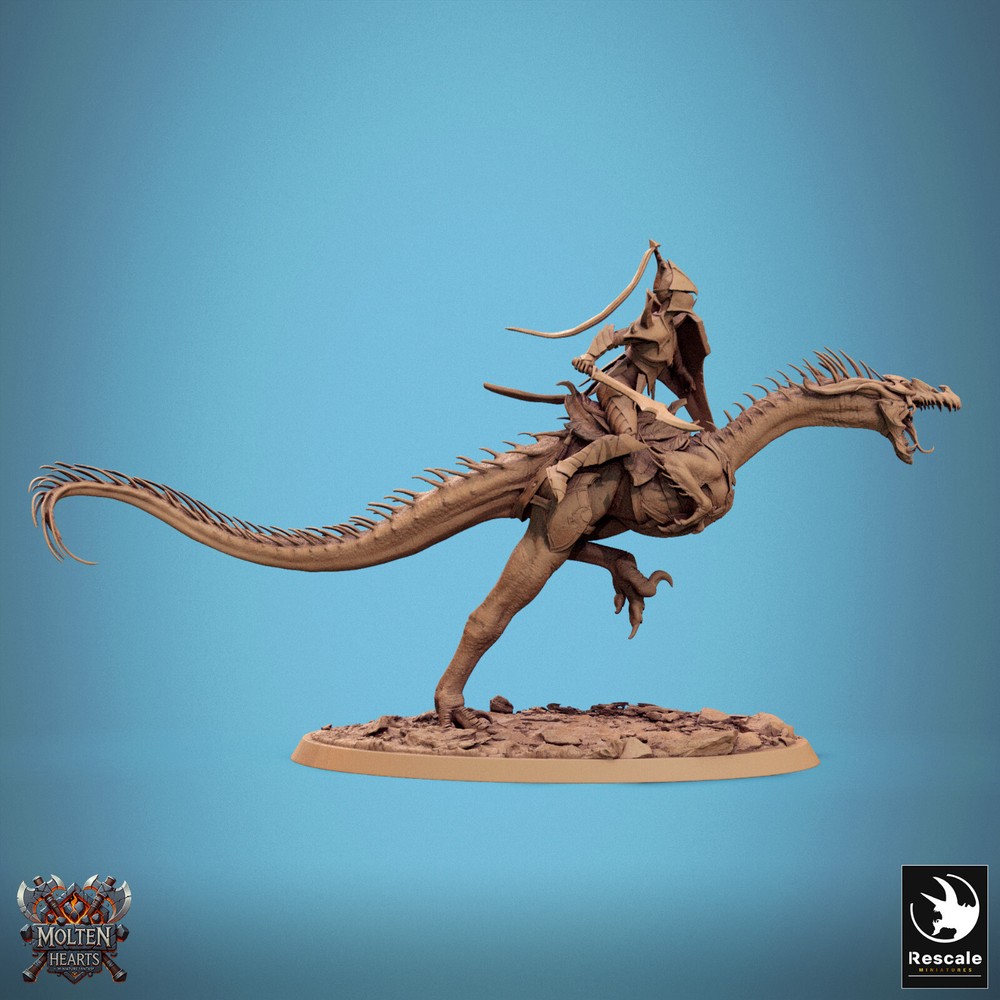 Rescale Miniatures D&D Molten Hearts Collection - Velocisaurus 15 Variations
