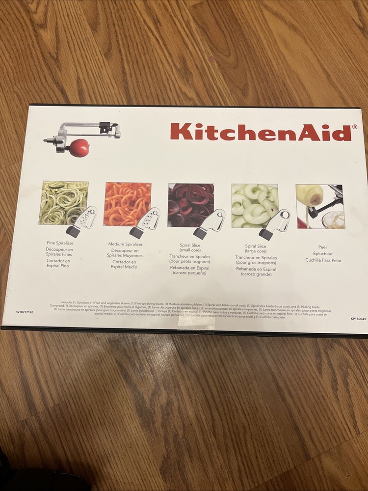 KitchenAid: 5-Blade Spiralizer w/Peel, Core & Slice Attachment for Stand Mixer