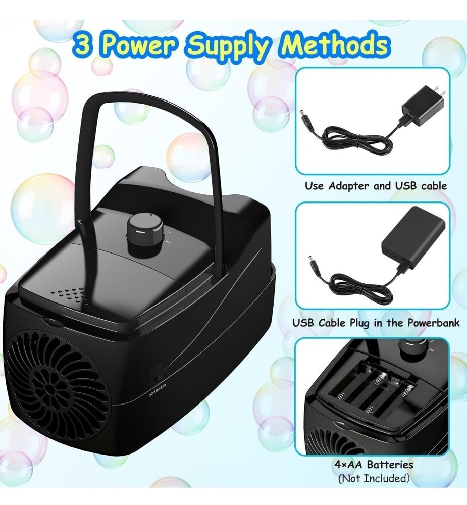 Bubble Machine, Automatic Blower Electronics Maker for Black