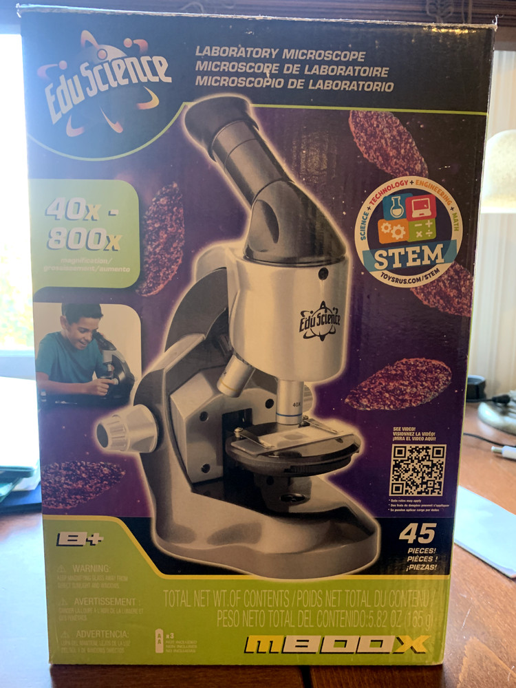 Edu Science M800X Microscope - 40X-800X - New Laboratory Microscope