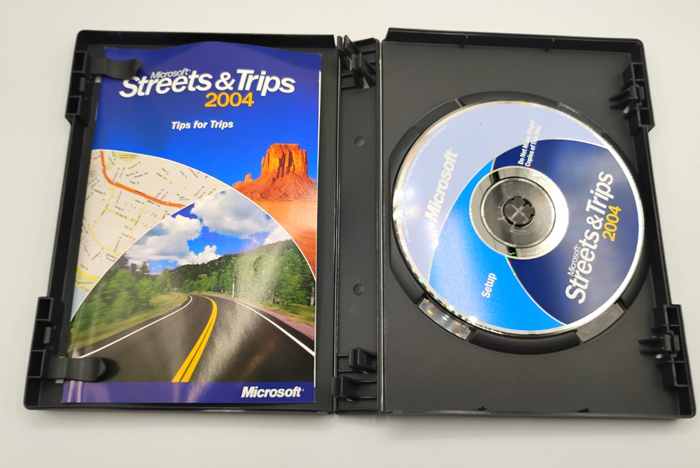 Microsoft Streets & Trips 2004 (2 CDs + Booklet) Software CD Set