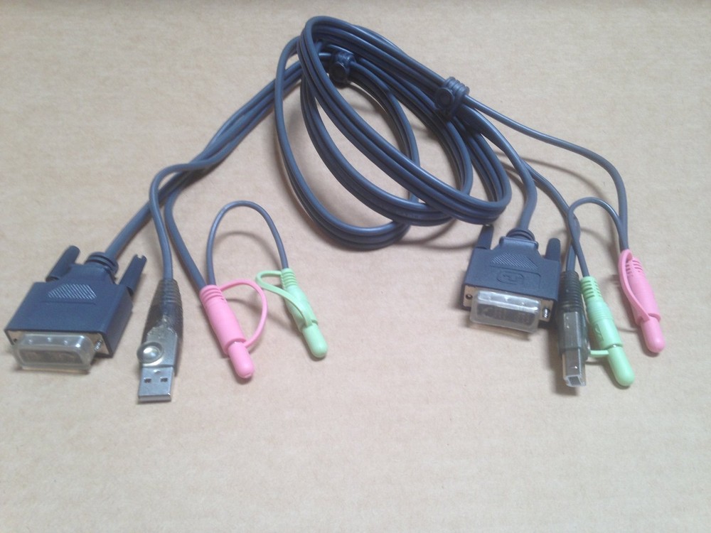 2L7D02UI, ATEN 6 ft KVM Switch Cables, DVI