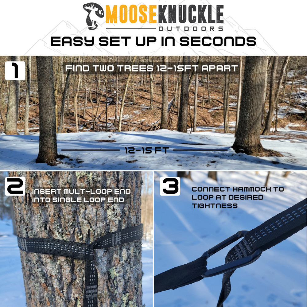 Mooseknuckle Outdoors XL Double Camping Hammock (Green)