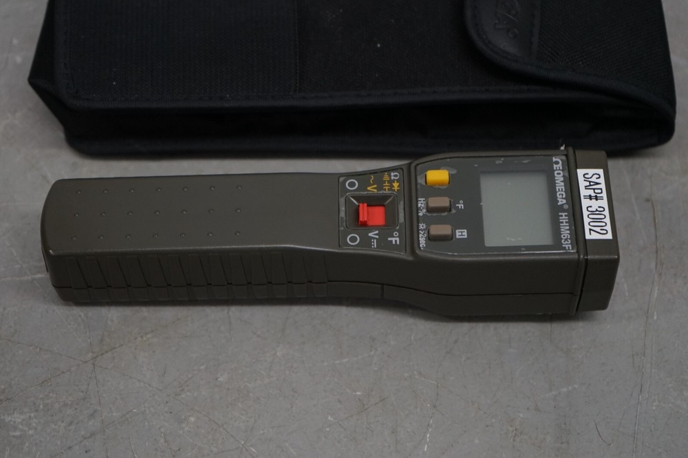 ^ Omega HHM63F Digital Multimeter Temperature Meter W/ Probe #X4710