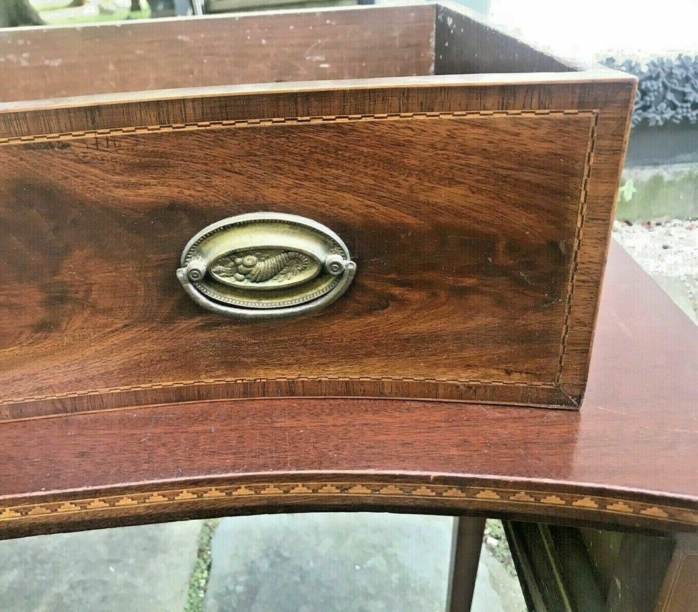 VINTAGE ANTIQUE INLAY MAHOGANY SIDEBOARD SERVER