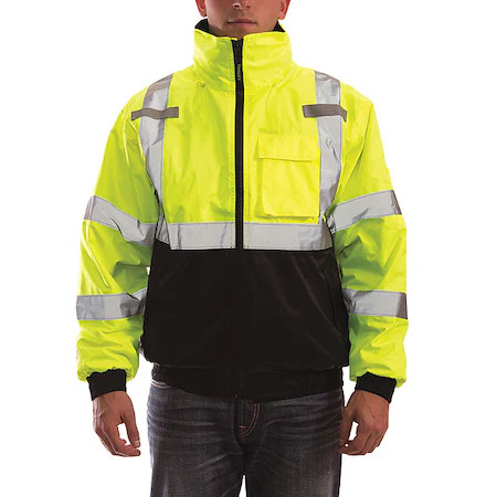 Tingley J26172-M Jacket, Polyester, Class 3 R, Green; Yellow, M