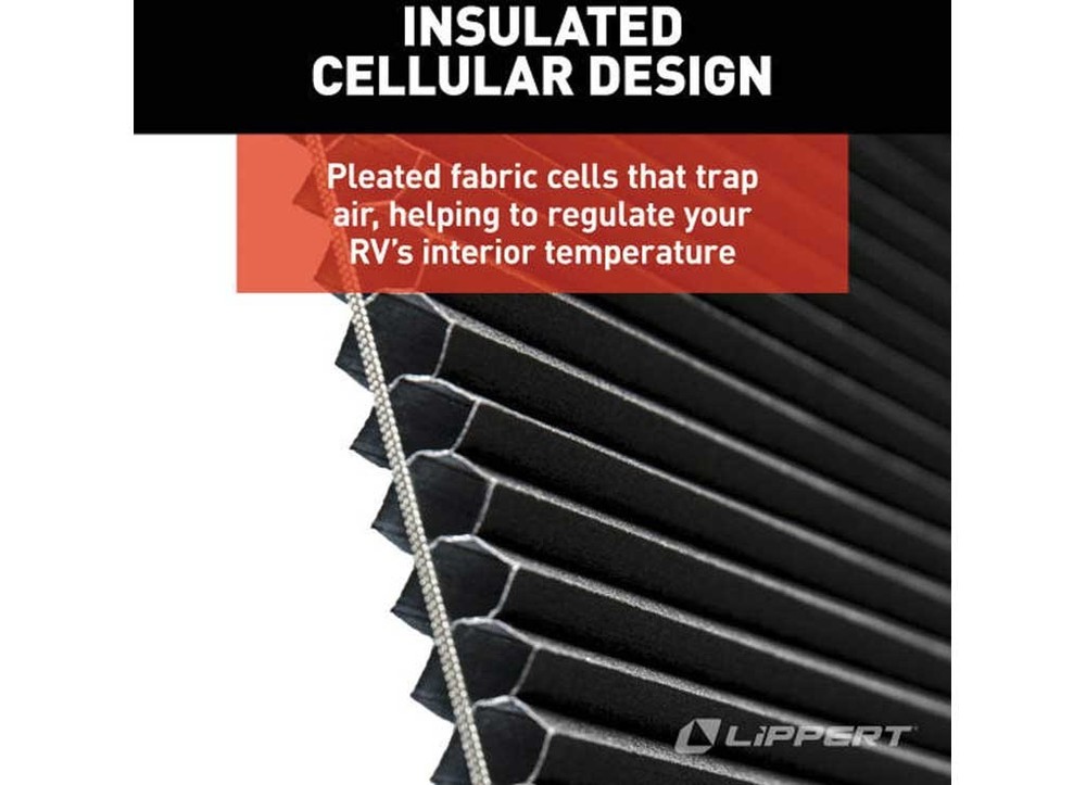 Lippert 2025009147 Thin Shade EcoCell RV Window Shade For Prepped Entry Doors