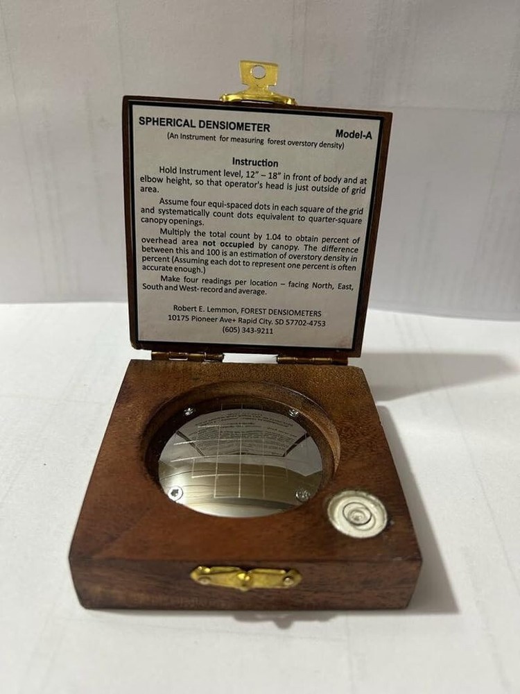 Convex Spherical Crown Densiometer Essential Tool Scientific Collectors Forestry