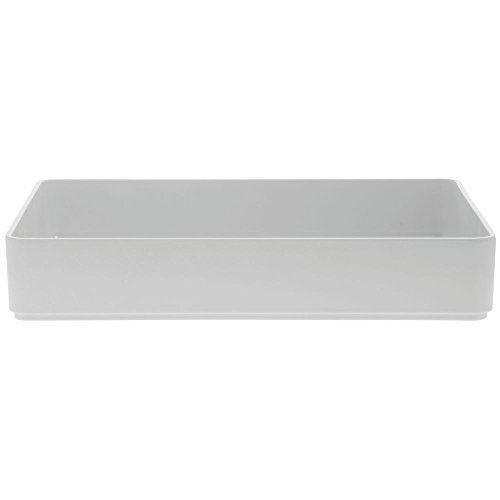 G.E.T. Rectangular White Melamine Pan - 16"L x 12"W x 2 1/2"H