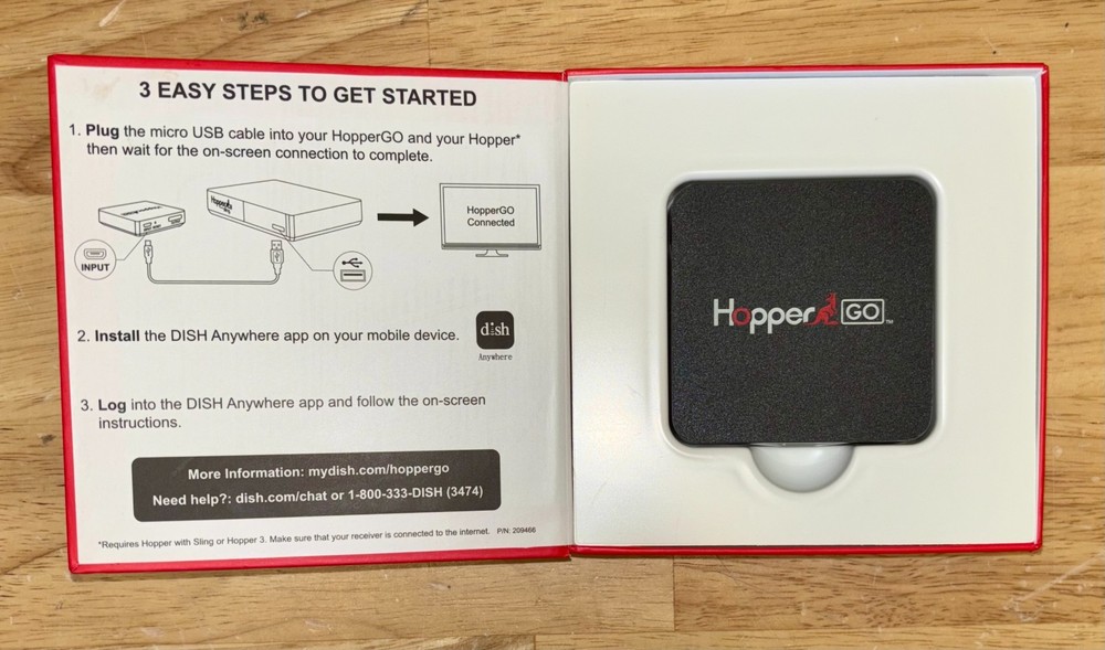 DISH Network Hopper Go. Open box