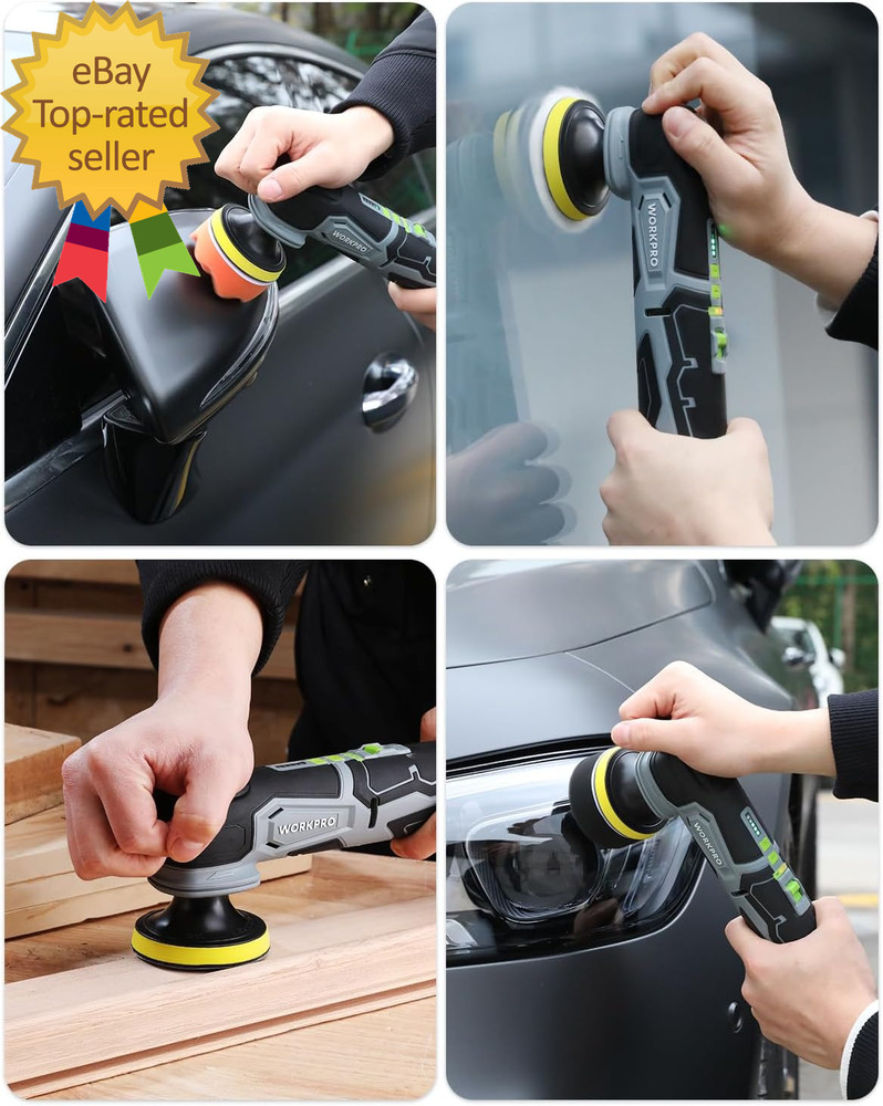 Cordless Mini Buffer Polisher 12V Buffer Polisher for Car Detailing 5 Variabl